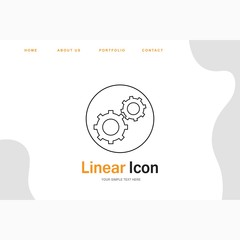  setting icon creative design templat