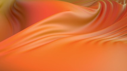 Poster - 3d simulated elegant cloth background. Simple surface with folds. Loopable animation.