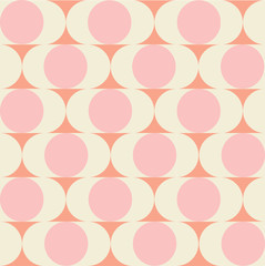 geometric mid century modern style seamless pattern. vector abstract floral background print.