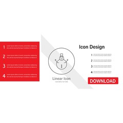 snow man icon creative design templat