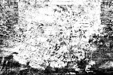 Aufkleber - Distressed black Grunge dark messy background. Dirty crack empty cover template for design element dirt overlay or screen effect use for grunge background