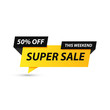 © iiierlok_xolms - Sale tag. Special offer, big sale, discount, best price, mega sale banner. Shop or online shopping. Sticker, badge, coupon, store. Vector Illustration.