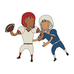 Poster - american football sport game cartoon