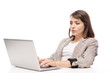 © pressmaster - Young serious businesswoman working over project in front of laptop