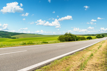 empty road in europe