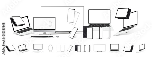 Fotografía Mockups gadgets vector set