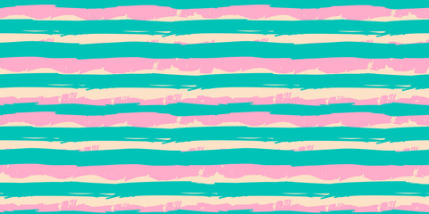  Seamless original pattern. Vector abstract hand drawing of acrylic paints and brushes. Geometric texture