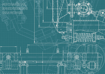 Corporate Identity, plan, sketch. Technical illustrations, backgrounds