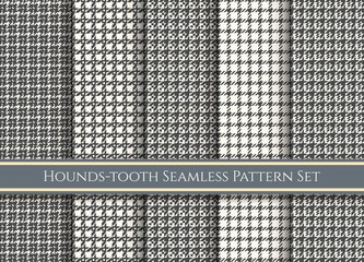 Wall Mural - dog tooth fabrics swatches set