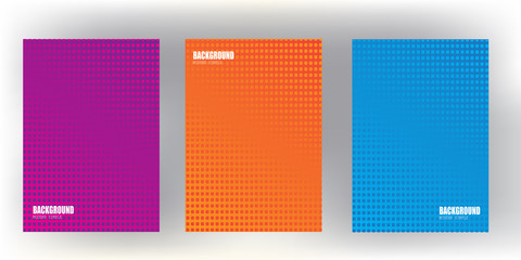 Wall Mural - l covers design with Colorful halftone gradients.background template design