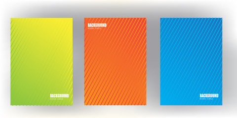 Wall Mural - l covers design with Colorful halftone gradients.background template design