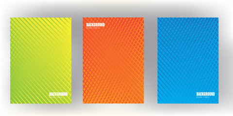 Wall Mural - l covers design with Colorful halftone gradients.background template design