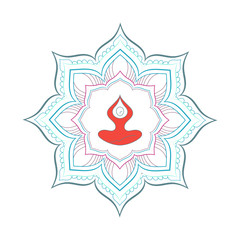 Sticker - zen yoga mandala