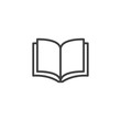 © alekseyvanin - Booklet pages line icon. linear style sign for mobile concept and web design. Open book outline vector icon. Symbol, logo illustration. Vector graphics