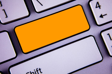 Leinwandbilder - Design business concept Empty copy text for Web banners promotional material mock up template. Keyboard key Intention create text computer reflection message