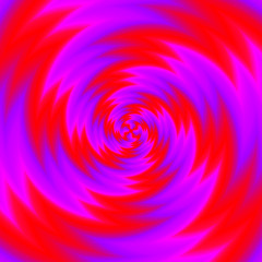 Wall Mural - red spirals. spin illusion.
