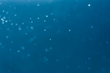 Wall Mural - abstract blue defocused bokeh background