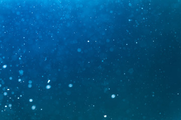 Wall Mural - abstract blue defocused bokeh background