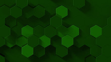 Honeycomb Green Carbon Abstract Background 4k Resolution