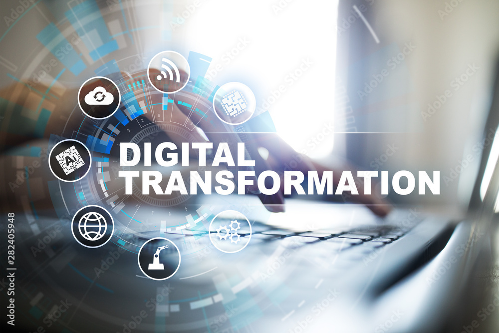 Digital transformation, Concept of digitization of business processes ...