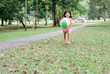 © Odua Images - little girl playing baloon ball in the park at the day