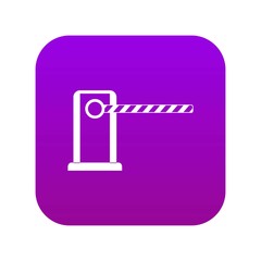 Poster - Parking entrance icon digital purple for any design isolated on white vector illustration