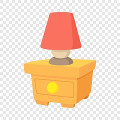 Poster - Night lamp icon. Cartoon illustration of night lamp nightstand vector icon for web