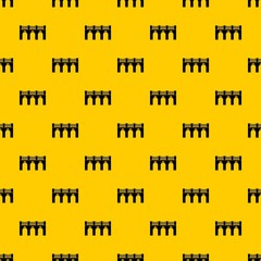 Poster - Old arch bridge pattern seamless vector repeat geometric yellow for any design