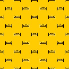 Poster - Modern arch bridge pattern seamless vector repeat geometric yellow for any design