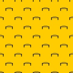 Poster - Metal bridge pattern seamless vector repeat geometric yellow for any design