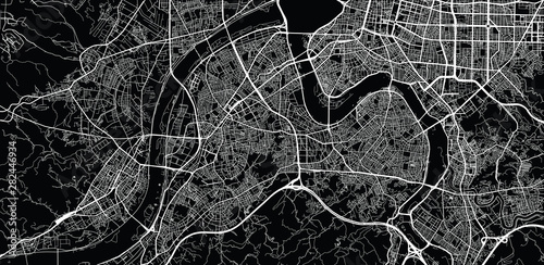 Fotografía Urban vector city map of New Taipei, China