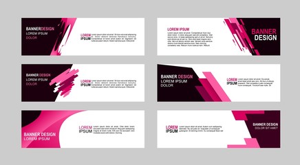Wall Mural - Red Vector abstract design banner web template.