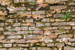 Old brick wall, background, close up
