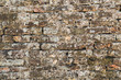 Old brick wall, background, close up