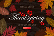 © Ivan Kopylov - Calligraphy of Thanksgiving Day Sale banner. Seasonal lettering, vector illustration.