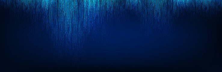 Fototapete - Abstract Blue Light Circuit Microchip Technology on Future Background,Hi-tech Digital Sound wave and Studio Concept design,Free Space For text in put,Vector illustration.