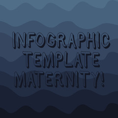 Fototapete - Handwriting text writing Infographic Template Maternity. Concept meaning Motherhood elements, material and guidelines Wave photo Multi Toned Color Copy Space for Poster Advertisement Cards