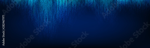 Fotografía Abstract Blue Light Circuit Microchip Technology on Future Background,Hi-tech Digital Sound wave and Studio Concept design,Free Space For text in put,Vector illustration