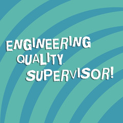 Poster - Text sign showing Production And Maintenance Supervisor. Conceptual photo Industry control company engineer Quarter Circle Halftone Blank Space for Poster Presentations Web Design