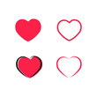 © AGUS - heart icon set, love icon symbols set vector