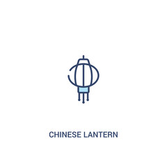 Wall Mural - chinese lantern concept 2 colored icon. simple line element illustration. outline blue chinese lantern symbol. can be used for web and mobile ui/ux.