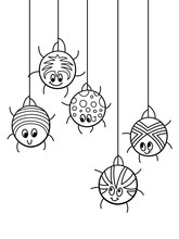 Adult Coloring Page A Cute Spider For Halloween.