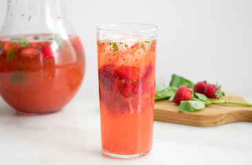 Strawberry Basil Lemonade