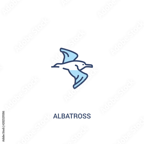 Cuadros en Lienzo albatross concept 2 colored icon