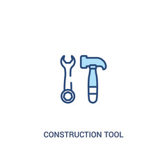 Poster - construction tool concept 2 colored icon. simple line element illustration. outline blue construction tool symbol. can be used for web and mobile ui/ux.