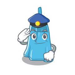 Sticker - Police hand towel isolated with the cartoon