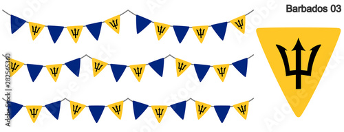 バルバドスの国旗のガーラーンド ベクターデータ Bunting Garland Stock ベクター Adobe Stock