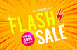 © suphaluk1313 - flash sale banner template up to 80% off