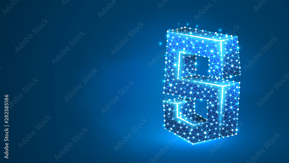 JS, Java Script coding language sign. Device, programming, developing ...