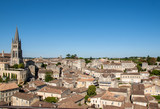 Fototapeta Sawanna -  Panoramic view of St Emilion, France. St Emilion is one of the principal red wine areas of Bordeaux and very popular tourist destination.
